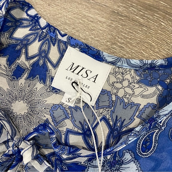 Misa Raziela Cropped Chiffon Ruffle Top - Picture 6 of 11